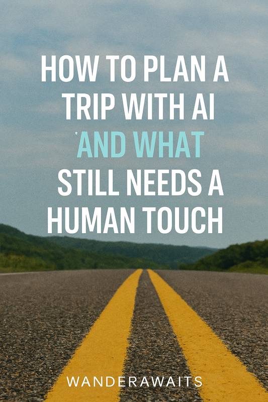 🧠 How to Plan a Trip with AI (And What Still Needs a Human Touch)